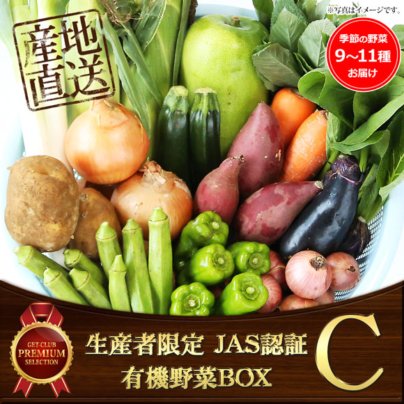 生産者限定 JAS認証有機野菜BOX Cセット