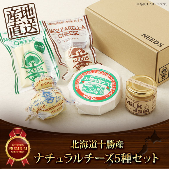 北海道十勝産 ナチュラルチーズ5種セット【PDF】