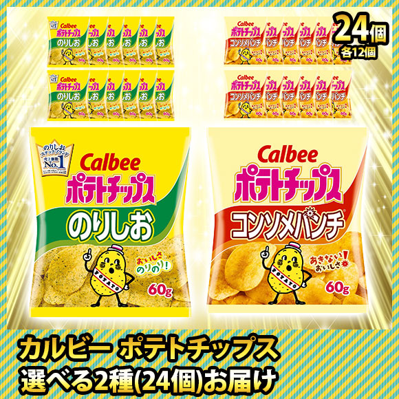 カルビー 選べるポテトチップス 2種お届け（3種から2種セレクト）【PDF付き】