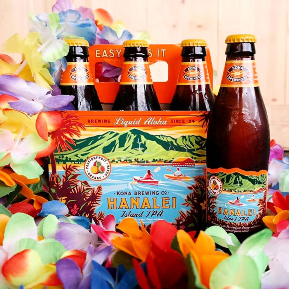 ハワイアンクラフトビール KONAハナレイアイランドIPAボトル（355ml×24本）【PDF】